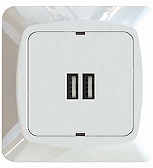 USB UTTAG 2-VÄGS 3,4A NOVETT ICE - ETMAN