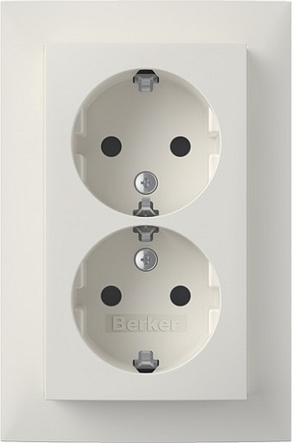 BERKER S1 VÄGGUTTAG 2-VÄGS