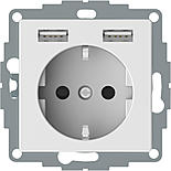 1-VÄGS UTTAG MED 2XUSB - EXXACT