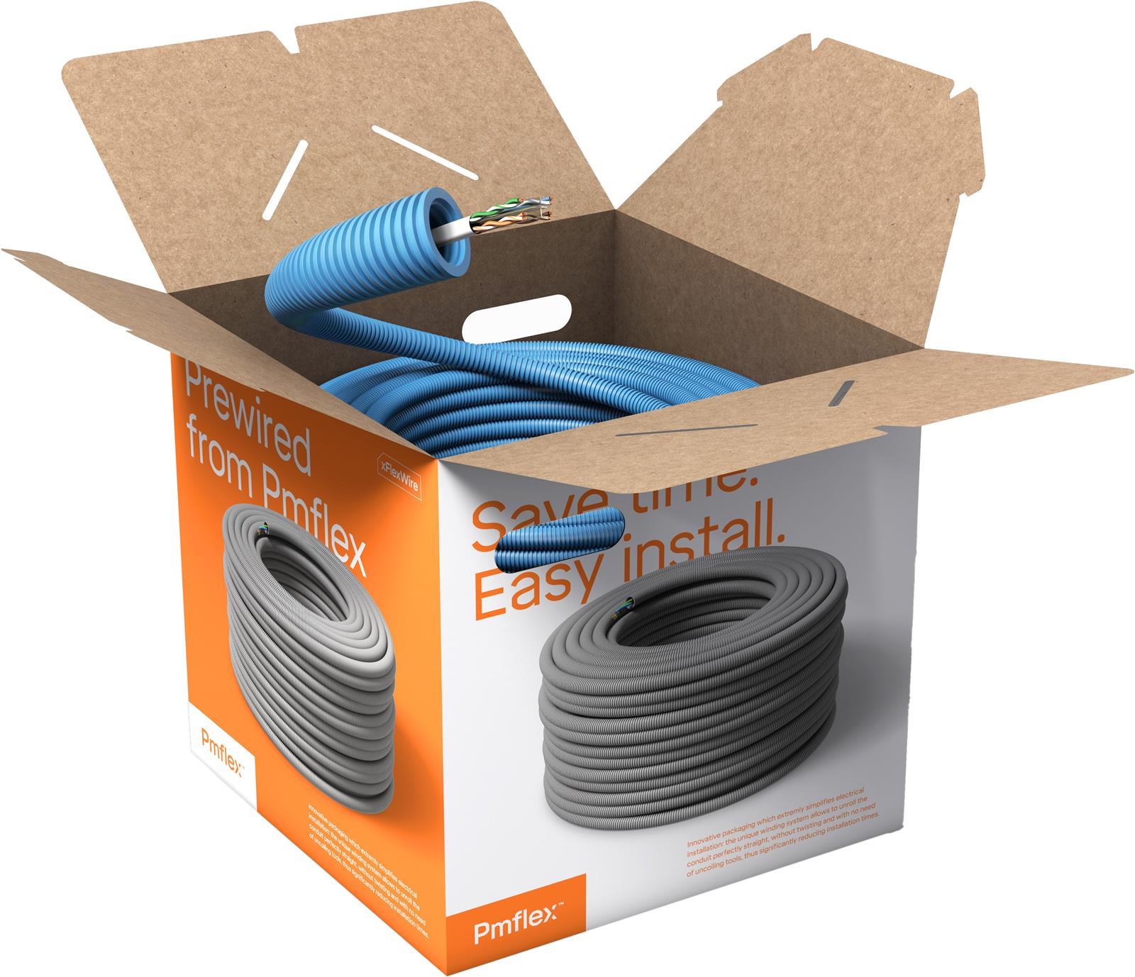 FLEXRÖR MED NÄTVERKSKABEL ONEBOX - PM FLEX