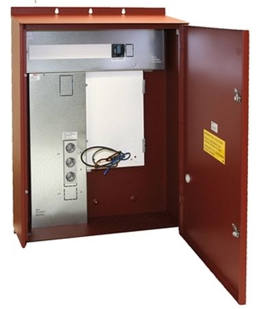 MÄTARSKÅP UTANPÅLIGGANDE GUM 1-25 FALURÖD