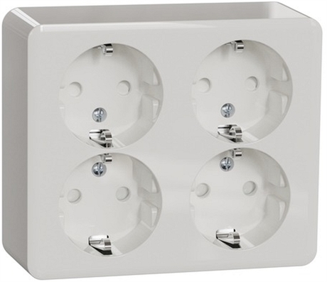 UTANPÅLIGGANDE 4-VÄGS VÄGGUTTAG ROT - EXXACT