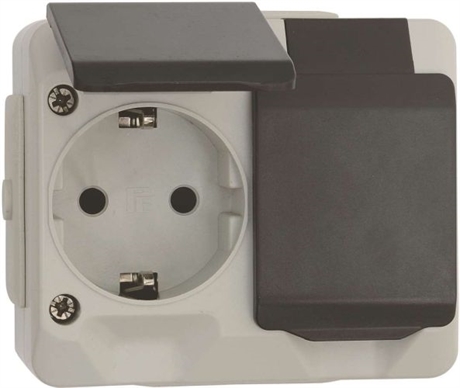 NORDIC VÄGGUTTAG GRÅ 2-VÄGS