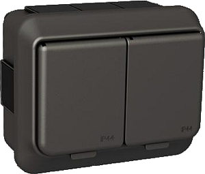 EXXACT VÄGGUTTAG 2VÄGS ANTRACIT