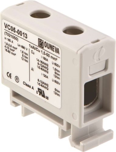 UNIV PLINT 1,5-50MM² AL/CU GRÅ