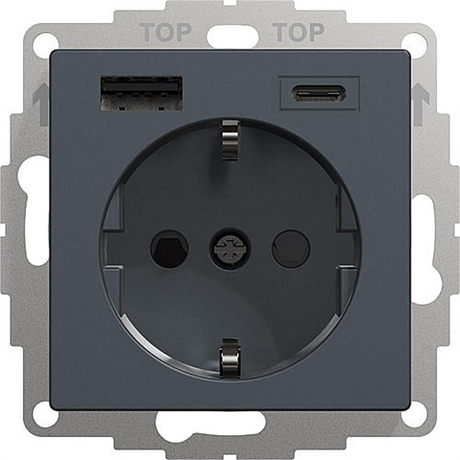 1-VÄGS UTTAG MED USB A OCH C - EXXACT