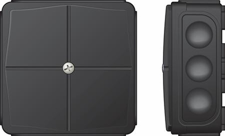 SVART KOPPLINGSDOSA IP65 - AQUABEST