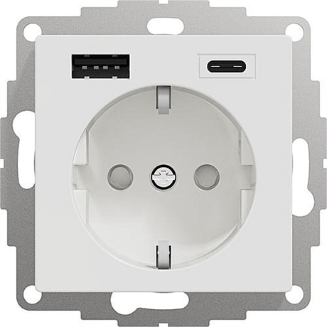 1-VÄGS UTTAG MED USB A OCH C - EXXACT