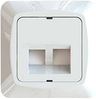 NÄTVERK CENTRUMPLATTA 2XKEYSTONE VINKLAD ICE