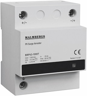 ÖVERSPÄNNINGSSKYDD FÖR SOLCELLER TYP 1+2