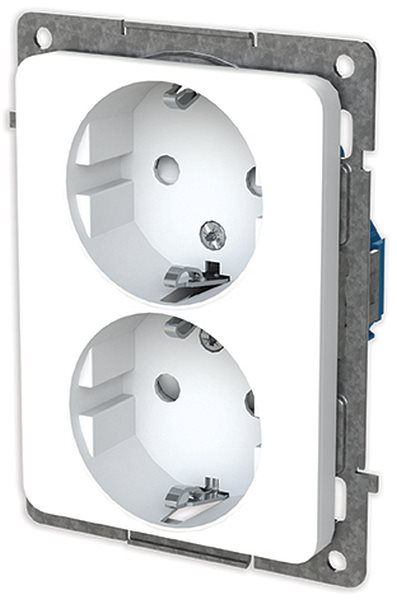 VÄGGUTTAG LÅG UTAN RAM DESIGNX VIT