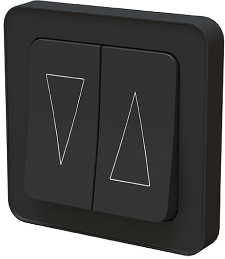 STRÖMBRYTARE FÖR JALUSI DESIGNX MATTSVART
