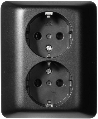 VÄGGUTTAG ELKO RS 2-VÄGS SVART