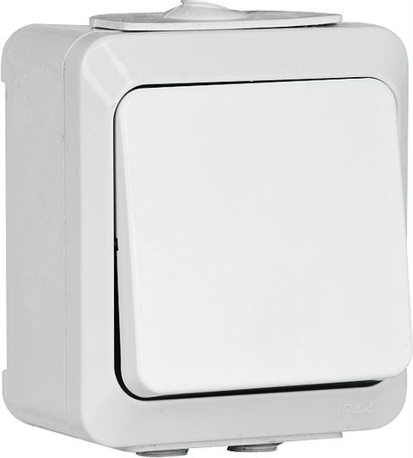 STRÖMBRYTARE IP44 UTANPÅLIGGANDE ICE