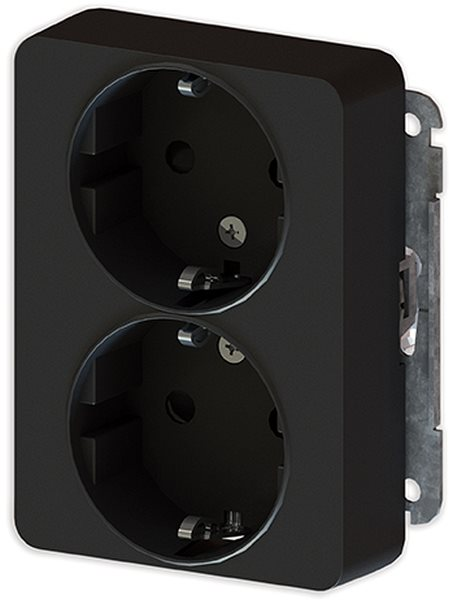 VÄGGUTTAG UTAN RAM DESIGNX SVART