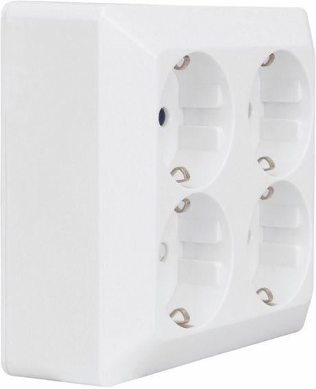 VÄGGUTTAG 4-VÄGS UTANPÅLIGGANDE DELTA