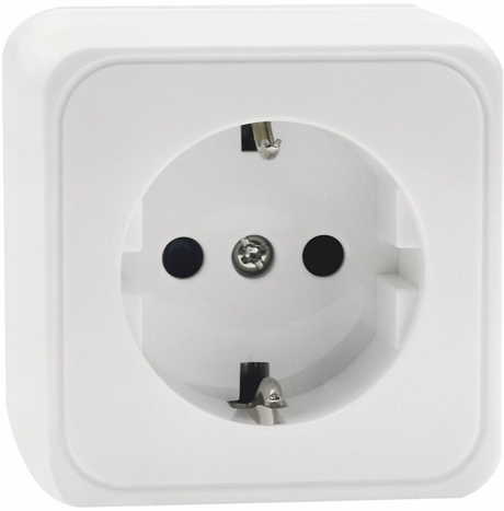 UTANPÅLIGGANDE 1-VÄGS VÄGGUTTAG - GAMMA