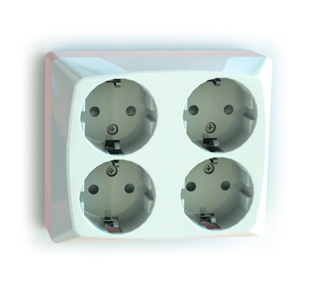 VÄGGUTTAG 4-VÄGS UTP NOVETT ICE