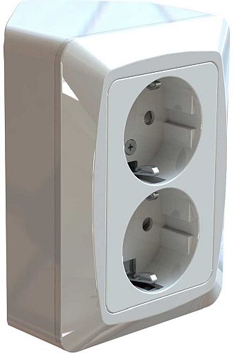 2-VÄGS UTTAG I HÖRNBOX NOVETT ICE