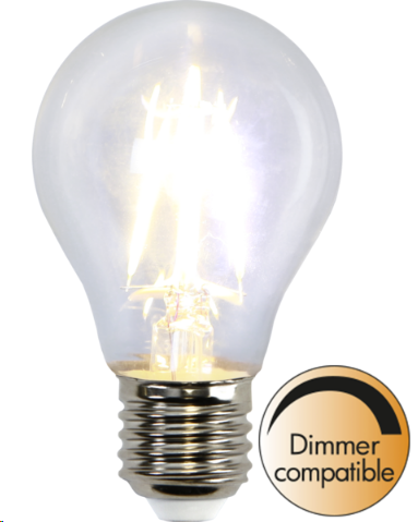 LED-LAMPA E27 A60 CLEAR